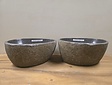 2 waskommen uit 1 steen - 33x26x15cm - FL23183