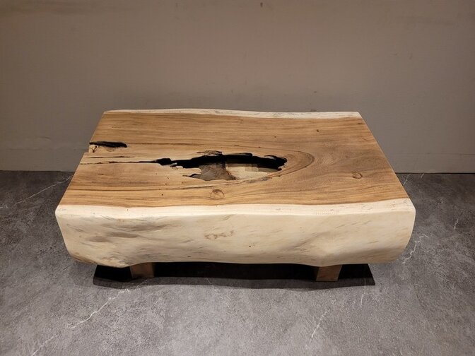Massieve salontafel 60x105x43cm