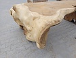 Boomstamtafel L met 1 vaste poot 70/155 x 260cm