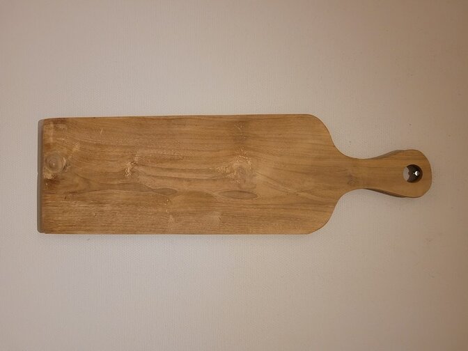 Teak borrelplank - 22x80cm