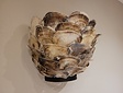 Wandlamp met oesterschelpen - 30x25cm