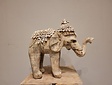 Staande olifant met schelpen - 40x30cm