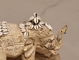 Staande olifant met schelpen - 25x20cm