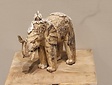 Staande olifant met schelpen - 25x20cm