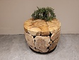 Salontafel rond 60cm - Wortelhout teak