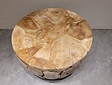 Salontafel rond 80cm - Wortelhout teak