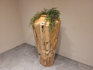 Vaas van Wortelhout  100cm