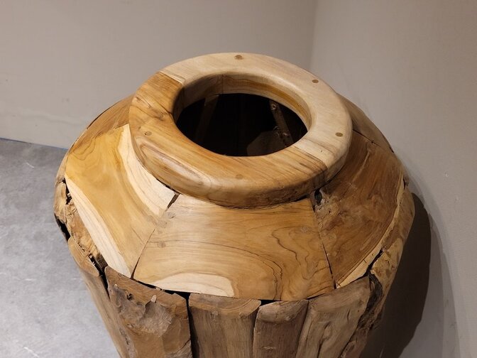 Vaas van Wortelhout  100cm