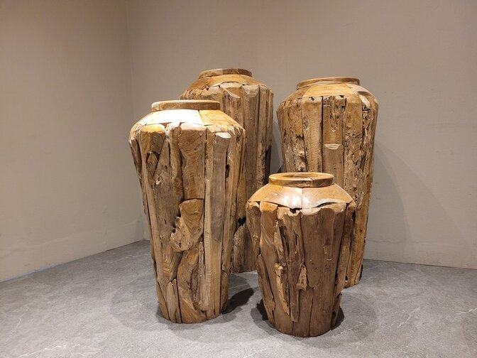 Vaas van Wortelhout  60cm