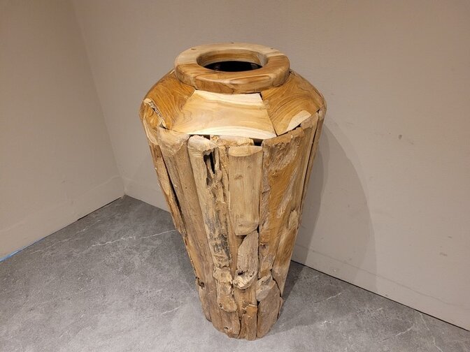 Vaas van Wortelhout  110cm