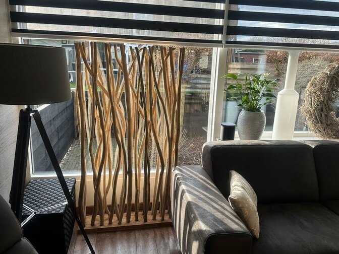 Roomdivider met takken - 80x200cm
