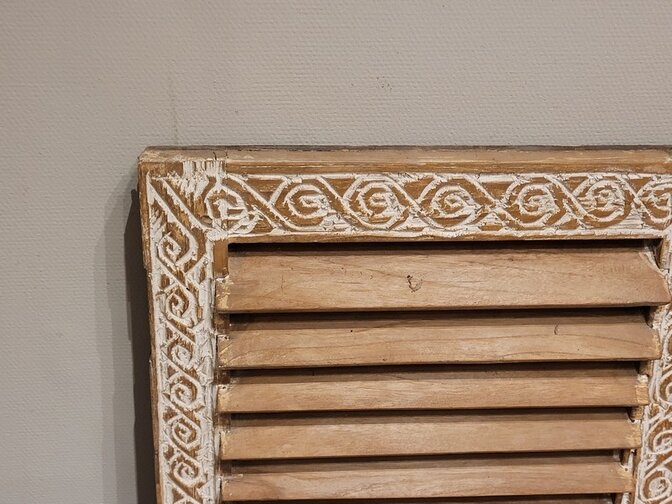 Louvre deuren met houtsnijwerk - 87x100cm