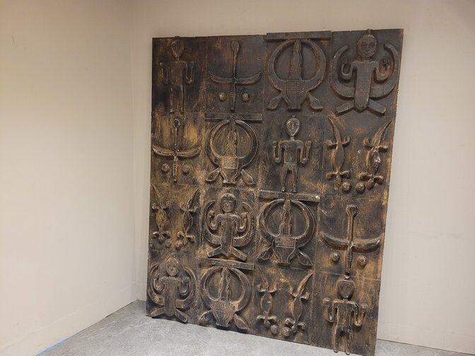 Houtsnijwerk muurdecoratie - 160x200cm