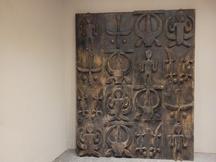 Houtsnijwerk muurdecoratie - 160x200cm Houtsnijwerk muurdecoratie - 160x200cm