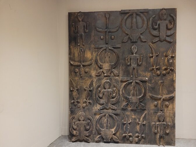 Houtsnijwerk muurdecoratie - 160x200cm