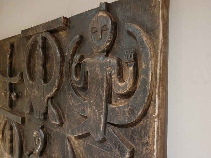 Houtsnijwerk muurdecoratie - 160x200cm