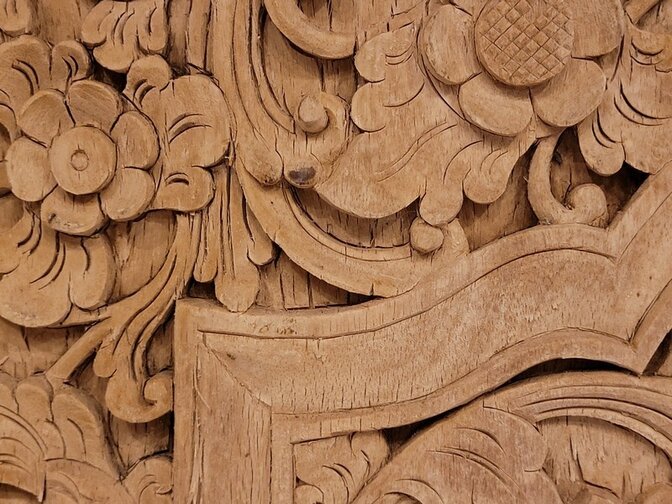 Indonesische deur met kozijn - 81x200cm