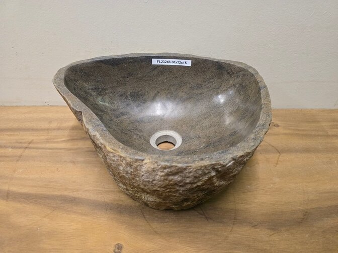 Waskom Natuursteen - 38x32x15cm - FL23246