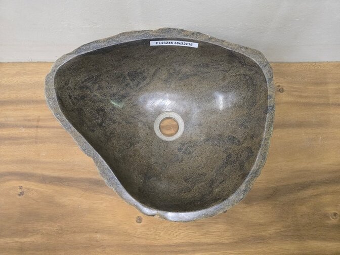 Waskom Natuursteen - 38x32x15cm - FL23246