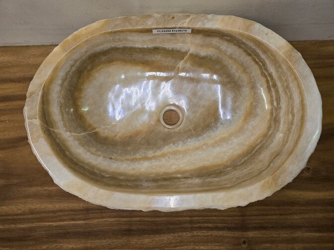Onyx waskom - Ovaal - 61x41x15cm - FL23254