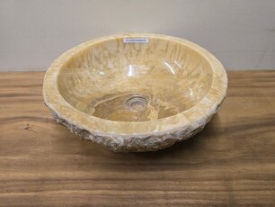 Onyx waskom - Rond - 45x45x15cm - FL23259 Onyx waskom - Rond - 45x45x15cm - FL23259