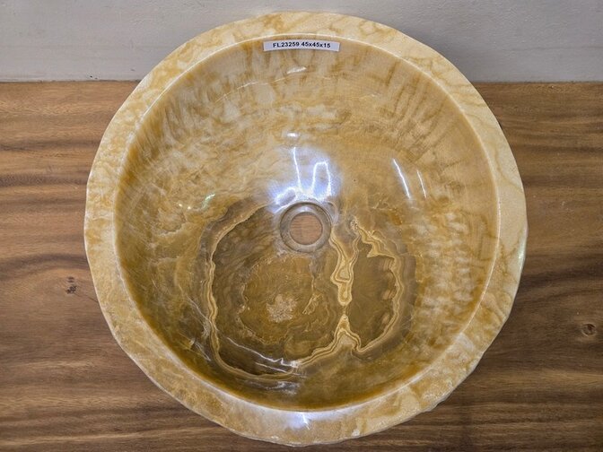 Onyx waskom - Rond - 45x45x15cm - FL23259