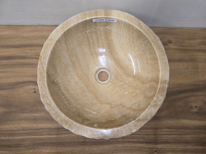 Onyx waskom - Rond - 45x45x15cm - FL23260