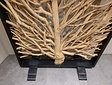 Roomdivider met  boom - 120x200cm - zwarte omlijsting