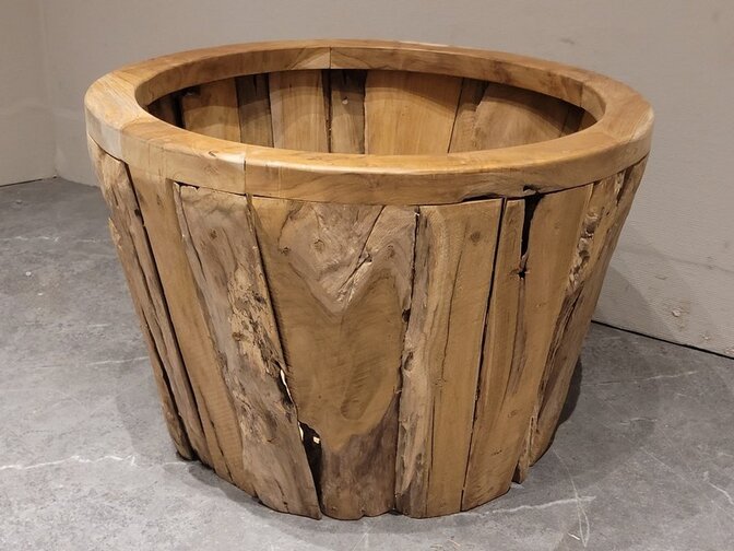 Plantenbak van wortelhout - 60x40cm