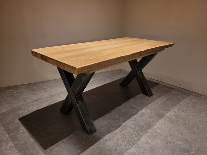 Teak boomstamtafelblad 80x160cm