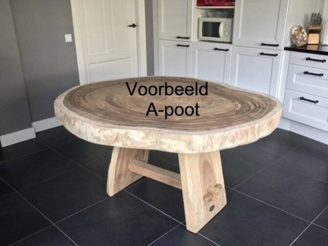 Ronde boomstamtafel 130/145cm CA109-1124