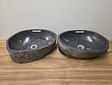 2 waskommen uit 1 steen - 47x37x15cm - FL23266