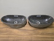 2 waskommen uit 1 steen - 51x29x15cm - FL23267