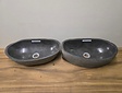 2 waskommen uit 1 steen - 51x29x15cm - FL23268