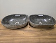 2 waskommen uit 1 steen - 47x30x15cm - FL23274