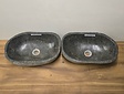 2 waskommen uit 1 steen - 47x30x15cm - FL23274