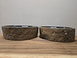 2 waskommen uit 1 steen - 43x34x15cm - FL23275