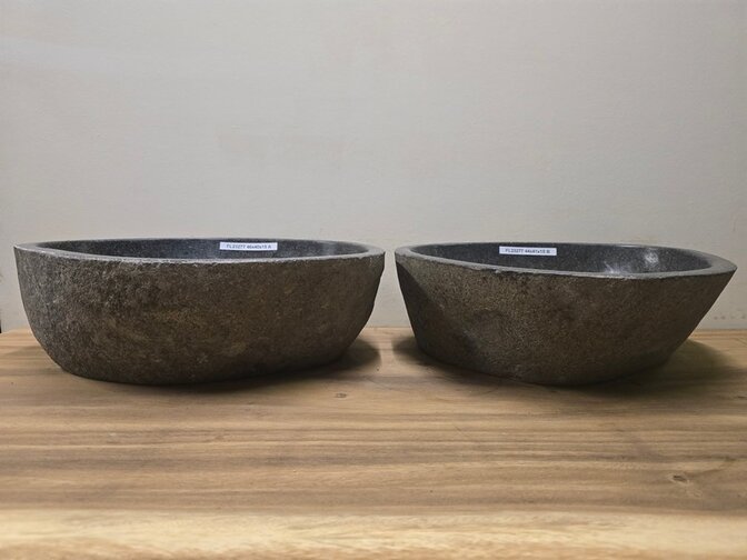 2 waskommen uit 1 steen - 46x40x15cm - FL23277
