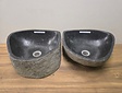 2 waskommen uit 1 steen - 41x38x15cm - FL23278