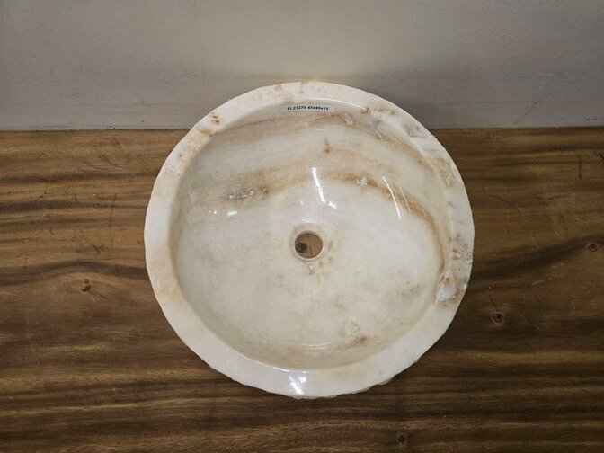 Onyx waskom - Rond - 45x45x15cm - FL23279