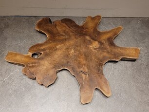 Teak Salontafelblad 90x125x6cm - RI2561-02