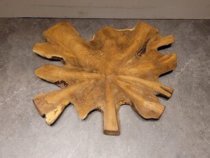 Teak Salontafelblad 90x100x6cm - RI2561-03