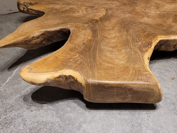 Teak Salontafelblad 90x100x6cm - RI2561-04