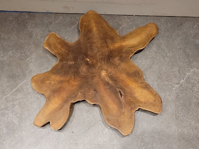Teak Salontafelblad 85x100x6cm - RI2561-05