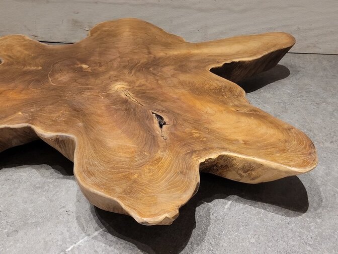 Teak Salontafelblad 85x100x6cm - RI2561-05