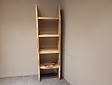 Boomstam boekenkast 60 x 200cm - Naturel