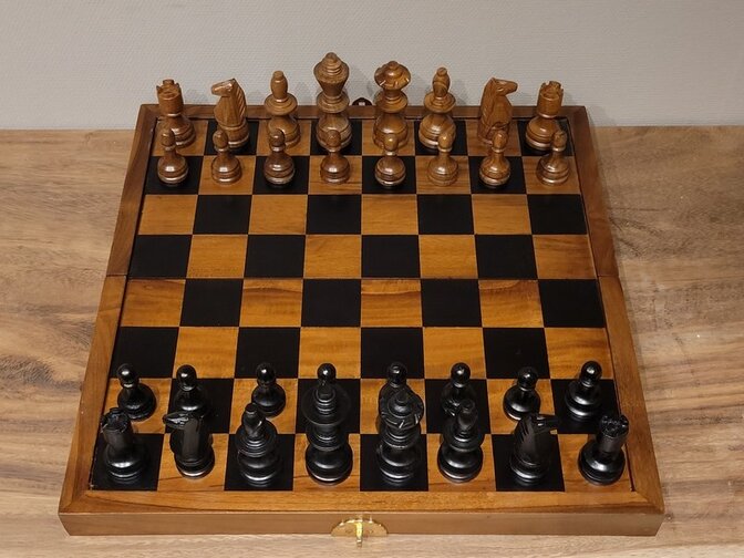 Houten schaakbord 45x45cm