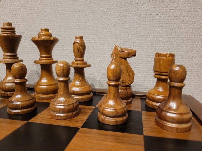 Houten schaakbord 45x45cm