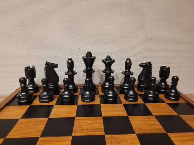 Houten schaakbord 55x55cm