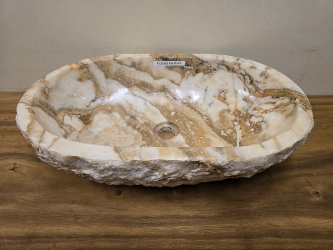 Onyx waskom - Ovaal - 62x37x15cm - FL23302
